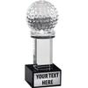 Crown Awards Golf Austerity Trophy, 6" Crystal Golf Trophies Prime view 1