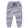 EISHOW 2-Pack Boys Sweatpants, Toddler Girls Cotton Elastic Jogger Pants Active Sports Leggings 1-12 Years Old Trousers (8-10 Years,Gray+red) view 2