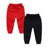 EISHOW 2-Pack Boys Sweatpants, Toddler Girls Cotton Elastic Jogger Pants Active Sports Leggings 1-12 Years Old Trousers (8-10 Years,Red+Black) view 1