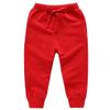 EISHOW 2-Pack Boys Sweatpants, Toddler Girls Cotton Elastic Jogger Pants Active Sports Leggings 1-12 Years Old Trousers (8-10 Years,Red+Black) view 3