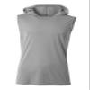 A4 Sleeveless Hooded Tee view 1