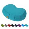 FelizMax Crescent Zafu Meditation Pillow, 44 x 28 x 14 cm, Zabuton Yoga Bolster, Meditation Cushion, Floor Pouf, Yoga Pillow, Zippered Organic Cotton Cover, Natural Buckwheat, Kneeling Pillow - Large view 1