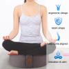 FelizMax Crescent Zafu Meditation Pillow, 44 x 28 x 14 cm, Zabuton Yoga Bolster, Meditation Cushion, Floor Pouf, Yoga Pillow, Zippered Organic Cotton Cover, Natural Buckwheat, Kneeling Pillow - Large view 3