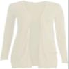 Loxdonz Kids Girls Boyfriend Cardigan Open Front Casual Long Sleeve Fashion Top with Pockets Age 5-13 Years (5-6 Years, Cream) view 1