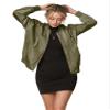 LL WJC2157 Women's Classic Lightweight Jacket Multi Pocket Windbreaker Bomber Jacket XL Olive view 1