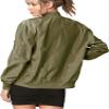 LL WJC2157 Women's Classic Lightweight Jacket Multi Pocket Windbreaker Bomber Jacket S Olive view 2