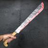 BLOODY MACHETE , Fake weapon , Full Size, Scary Blood Stained JASON KNIFE , Halloween Accessories , Realistic Foam Prop , Costume Weapons , Full Size , Cosplay , Jungle Blade , Crocodile Hunter view 2