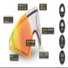 VIRTUE VIO Replacement Paintball Goggle Lens - Fits Ascend/Contour/Extend and XS Masks - Thermal Bright Mirror view 2