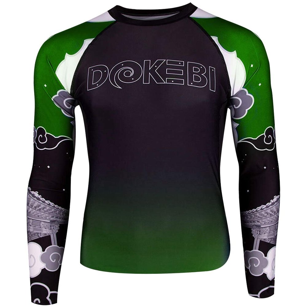 Dokebi Temple Long Sleeve BJJ Rashguard - Small - Green