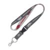 WinCraft Arkansas Razorbacks Lanyard with Detachable Buckle, 1" - Grey view 1