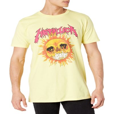 Metallica Men's Fire Sun T-Shirt, Black, XX-Large