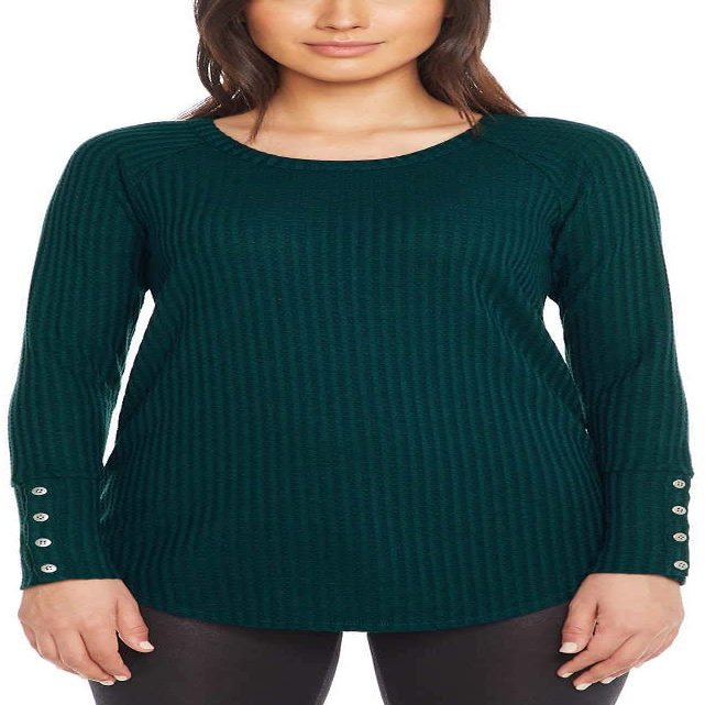 CHASER Ladies' Long Sleeve Waffle Thermal, Variety (S, Lush)