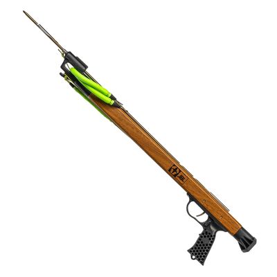 JBL Spearguns Woody Custom Performance Speargun for Spearfishing, Speargun for Freediving, Scuba Diving, Fishing, Diving, Mahogany Wood Barrel, Stainless Steel Shaft, Easy Stretch Bands