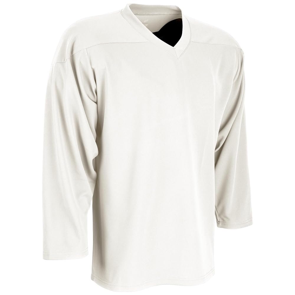 CHAMPRO Faceoff Polyester Hockey Jersey WHITE, Youth Medium