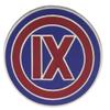 Sujak Military Items USA IX 9th Corps Insignia Hat or Lapel Pin H14071 F3D27K view 1
