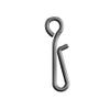 100pcs Fast Fishing Swivel Snap Clips Stainless Steel Hanging Snap Quick Lock Hook Link Clips Rigging Link Clips Safety Decoy Swivels Snap Size 0-6 (4#_23mm) view 4