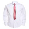 Van Heusen boys Long Sleeve Collared Button-down and Tie Set Dress Shirt, White Poplin, 14-16 Husky view 1
