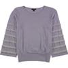 Alfani Womens Tiered Fringe Pullover Sweater, Purple, Medium view 1