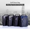Golf Shoes Bag for Men Sport Bag - Zippered Storage Bag Travel Shoes Case carrier Tote Bag for Sport Golf Tennis and Other Accessories (Silver) view 3
