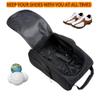 Golf Shoes Bag for Men Sport Bag - Zippered Storage Bag Travel Shoes Case carrier Tote Bag for Sport Golf Tennis and Other Accessories (Blue) view 4