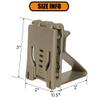 KRYDEX Hearing Protector Holder, Belt Waist Strap Clip Holder for IPSC USPSA IDPA 3-Gun Competition(CB) view 3