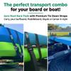Aero Roof Rack Pads and Premium Scratch Resistant Silicone Buckle Tie Down Straps for Surf, SUP, Kayak and Canoe (28" Large) by COR Surf view 4