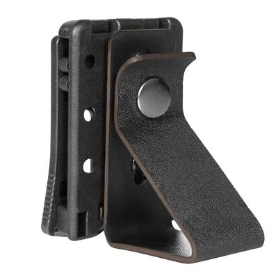 KRYDEX Hearing Protector Holder, Belt Waist Strap Clip Holder for IPSC USPSA IDPA 3-Gun Competition Black