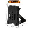 KRYDEX Hearing Protector Holder, Belt Waist Strap Clip Holder for IPSC USPSA IDPA 3-Gun Competition Black view 4