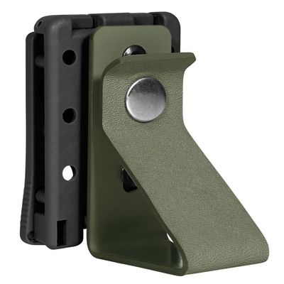 KRYDEX Hearing Protector Holder, Belt Waist Strap Clip Holder for IPSC USPSA IDPA 3-Gun Competition (OD)