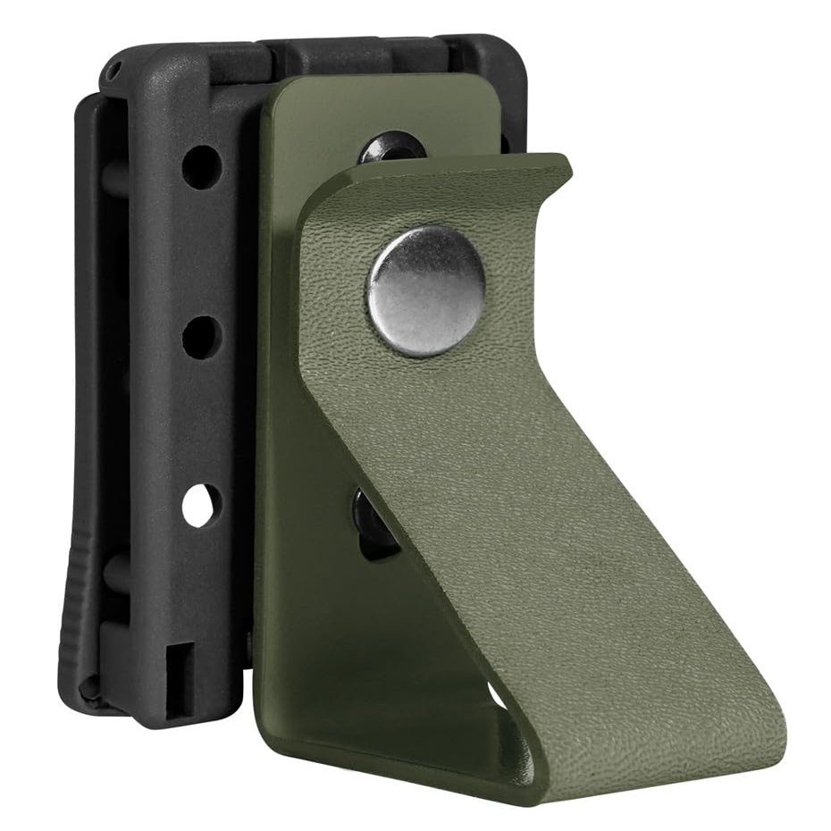 KRYDEX Hearing Protector Holder, Belt Waist Strap Clip Holder for IPSC USPSA IDPA 3-Gun Competition (OD)