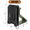 KRYDEX Hearing Protector Holder, Belt Waist Strap Clip Holder for IPSC USPSA IDPA 3-Gun Competition (OD) view 3