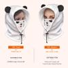 BLUEMARS Kids Winter Hat Balaclava, Fleece Cold-Weather Hood for Boys & Girls School and Outdoor Snow Play,Panda,M view 2