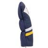 Majek Retro Golf Headcover Blue White and Yellow Vintage Leather Style 1 Driver Head Cover Fits 460cc Drivers Classic Look view 4