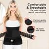 3 in 1 Postpartum Belly Support Recovery Wrap  Postpartum Belly Band, After Birth Brace, Slimming Girdles, Body Shaper Waist Shapewear, Post Surgery Pregnancy Belly Support Band (Midnight Black, M/L) view 3
