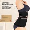 3 in 1 Postpartum Belly Support Recovery Wrap  Postpartum Belly Band, After Birth Brace, Slimming Girdles, Body Shaper Waist Shapewear, Post Surgery Pregnancy Belly Support Band (Midnight Black, M/L) view 4