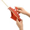 SHARROW Archery Adjustable Fletching Jig Straight and Helix Tool with Clamp Stick Fletches Bonding for DIY Arrows (red) view 3