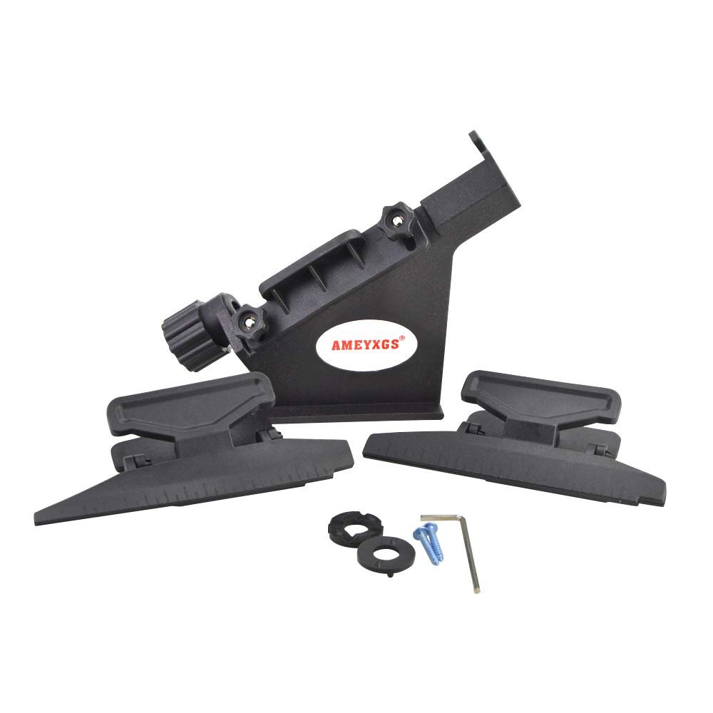 SHARROW Archery Adjustable Fletching Jig Straight and Helix Tool with Clamp Stick Fletches Bonding for DIY Arrows (Black)