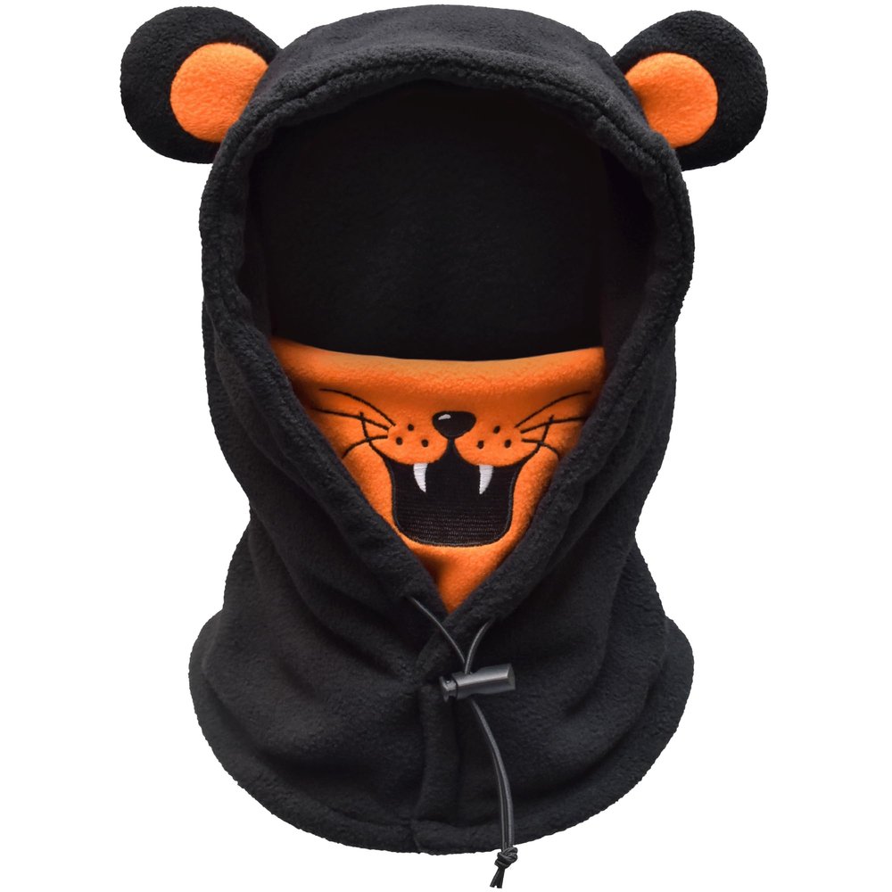 Kids Balaclava Ski Mask, Boys/Girls Washable Fleece Winter Hat with Face Cover for Windproof,Tiger,M