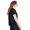 Devon & Jones Ladies' CrownLux Performance Plaited Rolled-Sleeve Top L BLACK view 2