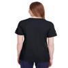 Devon & Jones Ladies' CrownLux Performance Plaited Rolled-Sleeve Top L BLACK view 3