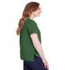 Devon & Jones Ladies' CrownLux Performance Plaited Rolled-Sleeve Top XS FOREST view 2