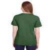 Devon & Jones Ladies' CrownLux Performance Plaited Rolled-Sleeve Top XS FOREST view 3