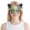 STOBOK Halloween Devil Mask Horror Half Face Mask Scary Horn Ghost Monster Cosplay for Halloween Cosplay Costume Beige view 1