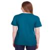 Devon & Jones Ladies' CrownLux Performance Plaited Rolled-Sleeve Top M DARK TEAL view 3