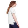 Devon & Jones Ladies' CrownLux Performance Plaited Rolled-Sleeve Top 2XL WHITE view 2