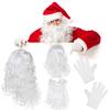 3 Pieces Christmas Santa Costume Set Funny Wig Glove and Beard for Christmas Party view 1