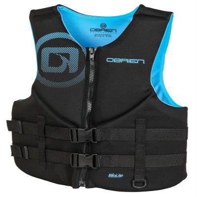 O'Brien Men's Traditional Neoprene Life Jacket, Cyan, 3X-Large