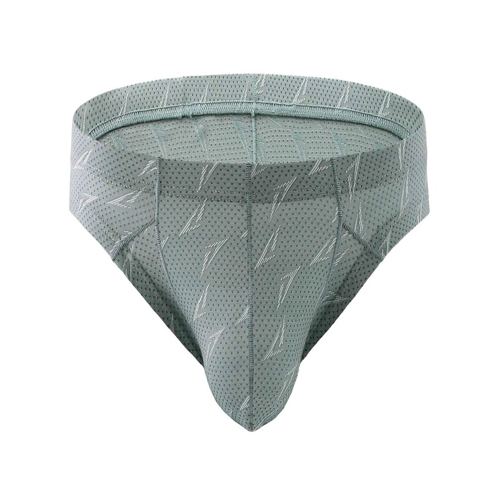 067 Silky Pouch Briefs, Healthy Home Underwear 4 Colors (XX-Large / 34.6'', Green)