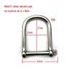 JY-MARINE Stainless Steel 316 Anchor Wide D Ring Shackles Marine Grade (5/16") view 4