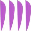 AMEYXGS 100pcs Arrows Vanes 1.75/2/2.5/3Inch Arrow Feather Shield Shape DIY Feathers Fletches for Archery Arrow Accessories Target Shooting Outdoor Hunting (Purple 1.75'') view 3